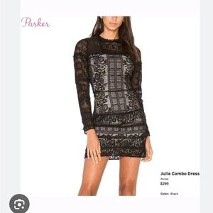 Parker 
120 Julie Lace Dress (Black)